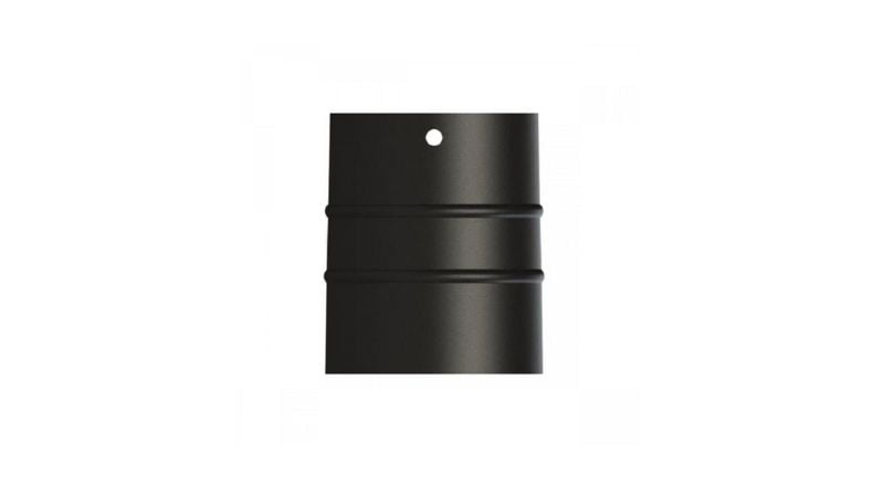 16 LIK SOBA BORUSU / BOY: 10 CM / ÇAP: 13 CM / MAT SİYAH EMAYE / BABA’S STOVE