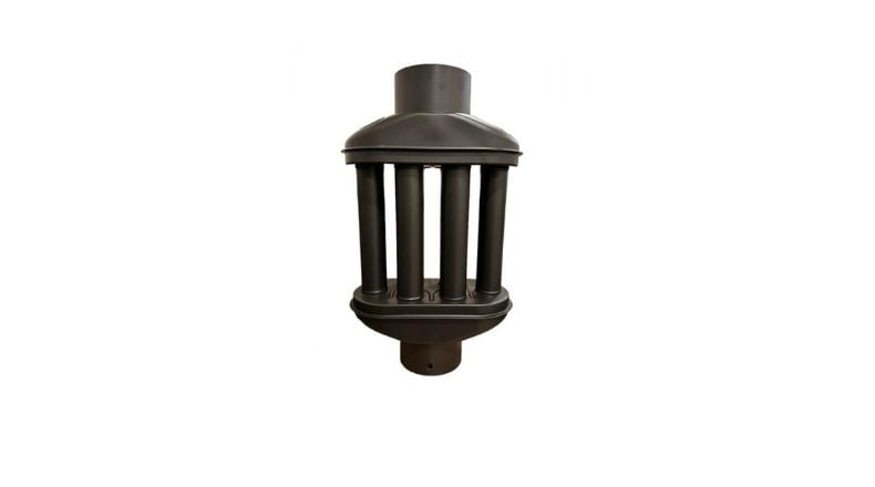 BACA CİMRİSİ / BOY: 40 CM / ÇAP: 13 CM / MAT SİYAH EMAYE / BABA’S STOVE