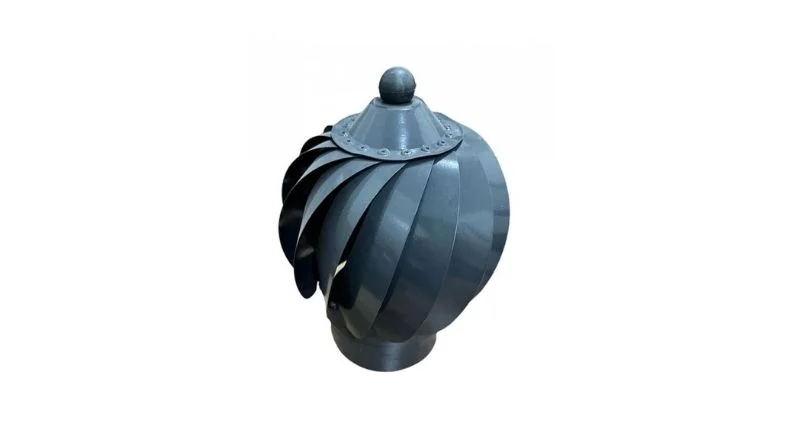 ESMATIC-BACAMETIC-ESTUFA DE VIENTO / DIÁMETRO: 13 CM / PINTADO NEGRO MATE / ESTUFA DE BABA