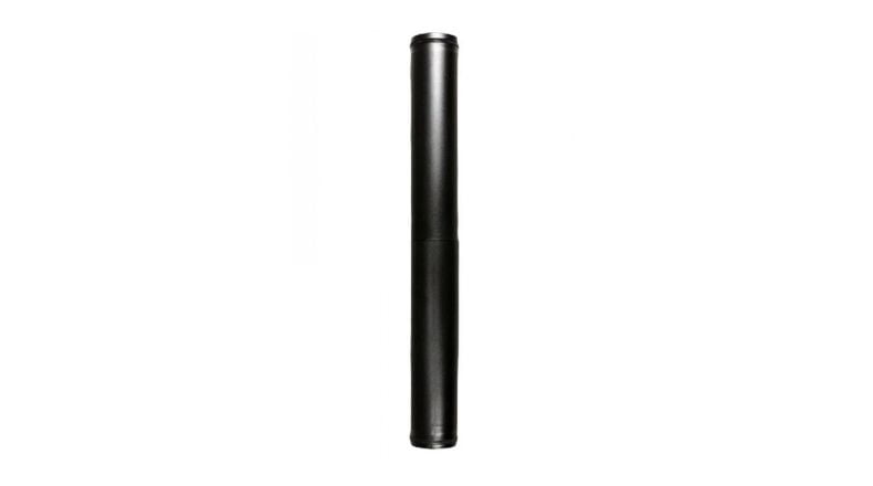 PELET SOBA BORUSU / BOY: 100-91 CM / ÇAP: 8 CM / MAT SİYAH / 304 KROM / CONTALI / BABA’S STOVE
