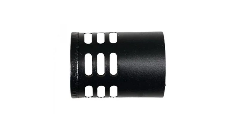 CAPPELLO TUBO STUFA A PELLET / DIAMETRO: 8 CM / NERO OPACO / CROMATO 304 / GUARNIZIONE / STUFA BABA'S