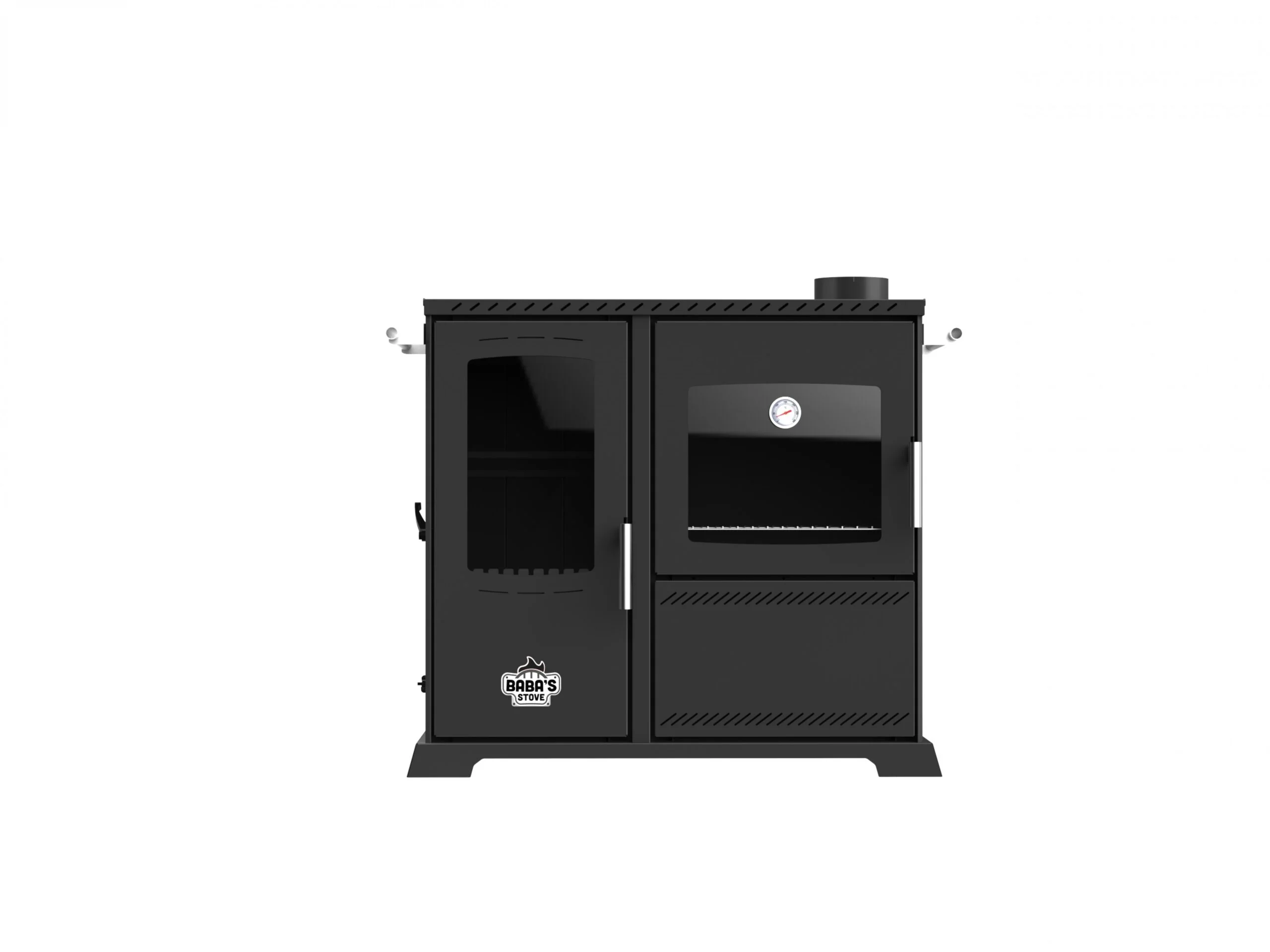 SAPHIRE 10 KW COOKER / MANUAL PELLET AND WOOD STOVE / BABA'S STOVE